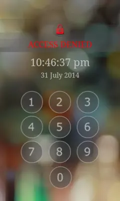 Keypad Screen Lock android App screenshot 1