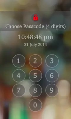 Keypad Screen Lock android App screenshot 4